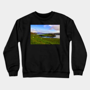 A late afternoon in the magical landscapes of the scottish Isle of Skye Crewneck Sweatshirt